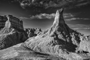 Badlands in B&W